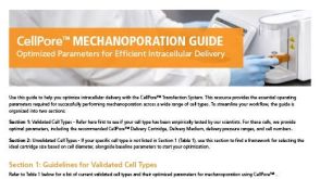 CellPore™ Mechanoporation Guide