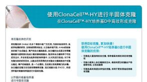 使用ClonaCell&trade;-HY进行半固体克隆在ClonaCell&trade;-HY培养基D中高效形成克隆