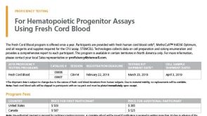 Registration Form - Fresh Cord Blood Proficiency Testing Program