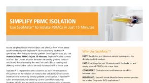 SepMate™ Hassle-Free PBMCs in Just 15 Minutes