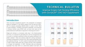 ClonaCell™-CHO ACF Supplement for Robust Growth of CHO Cells at Low Cell Density