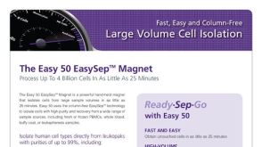 Easy 50: Fast, Easy and Column-Free Large Volume Cell Isolation