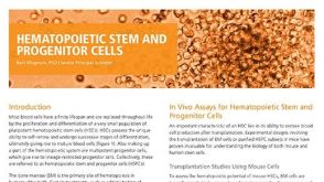 Hematopoietic Stem and Progenitor Cells (HSPCs): Isolation, Culture, and Assays