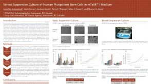 Stirred Suspension Culture of Human Pluripotent Stem Cells in mTeSR™1 Medium