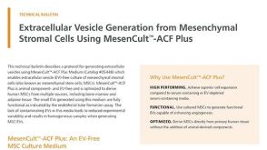 Extracellular Vesicle Generation from Mesenchymal Stromal Cells Using MesenCult™-ACF Plus