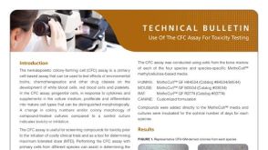 Use of the Colony-Forming Cell (CFC) Assay for Toxicity Testing