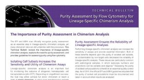 通过流式细胞仪进行纯度检测，以进行谱系特异性嵌合分析