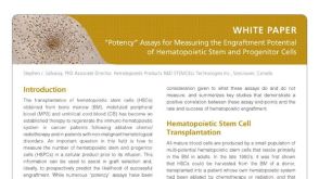Potency Assays for Measuring the Engraftment Potential of HSPCs