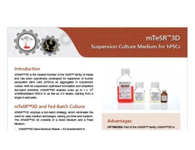mTeSR™3D Suspension Culture Medium for hPSCs