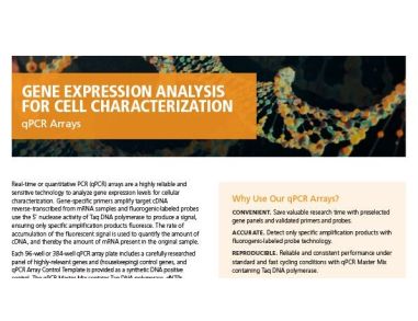 qPCR Arrays for Cell Characterization