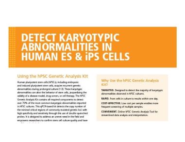 Detect Karyotypic Abnormalities in Human ES & iPS Cells