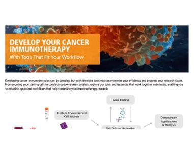 Cancer Immunotherapy Workflow Flyer