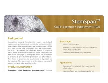 StemSpan™ CD34+ Expansion Supplement