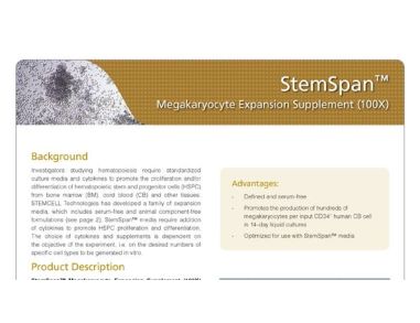 StemSpan™ Megakaryocyte Expansion Supplement