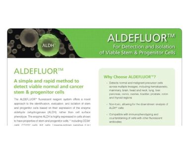 ALDEFLUOR™: For Identification and Isolation of Viable Stem & Progenitor Cells