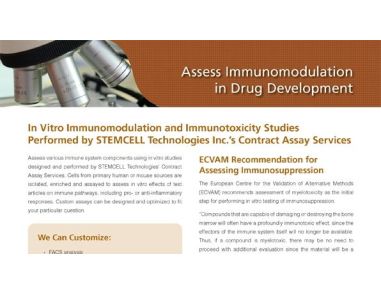 Assess Immunomodulation in Drug Development