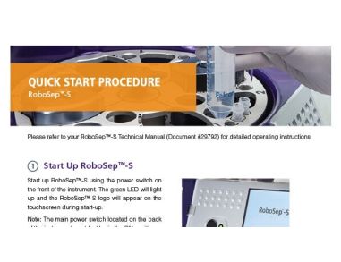 RoboSep™-S Quick Start Procedure