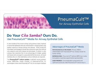 PneumaCult™ Culture System for Airway Epithelial Cells