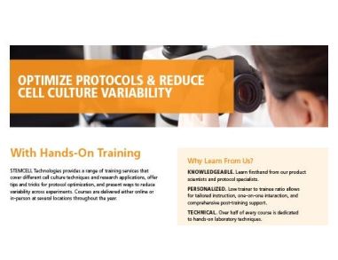 2019-2020 Cell Culture Training Catalog