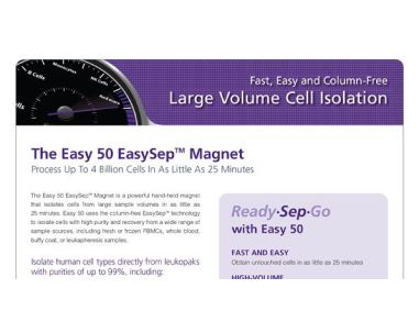 Easy 50: Fast, Easy and Column-Free Large Volume Cell Isolation