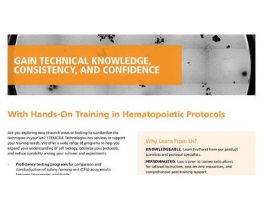 2018-2019 Hematopoietic Training Catalog