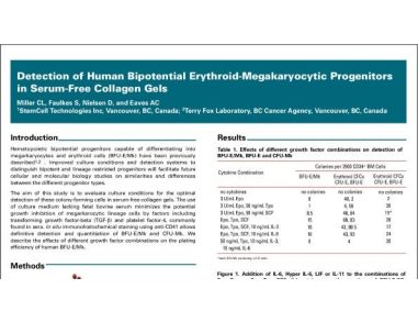 Detection of Human Bipotential Erythroid-Megakaryocytic Progenitors in Serum-Free Collagen Gels