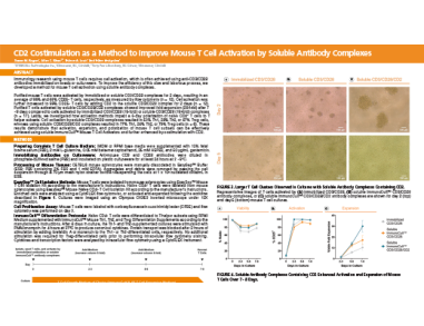 CD2 Costimulation as a Method to Improve Mouse T Cell Activation by Soluble Antibody Complexes