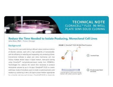 Protocol for Producing Monoclonal Cell Lines Using ClonaCell™ FLEX Semi-Solid Medium