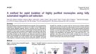 Cell Isolation of Highly Purified Monocytes Using Fully Automated Negative Cell Selection