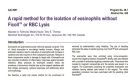 Isolation of Eosinophils Without Ficoll or RBC Lysis